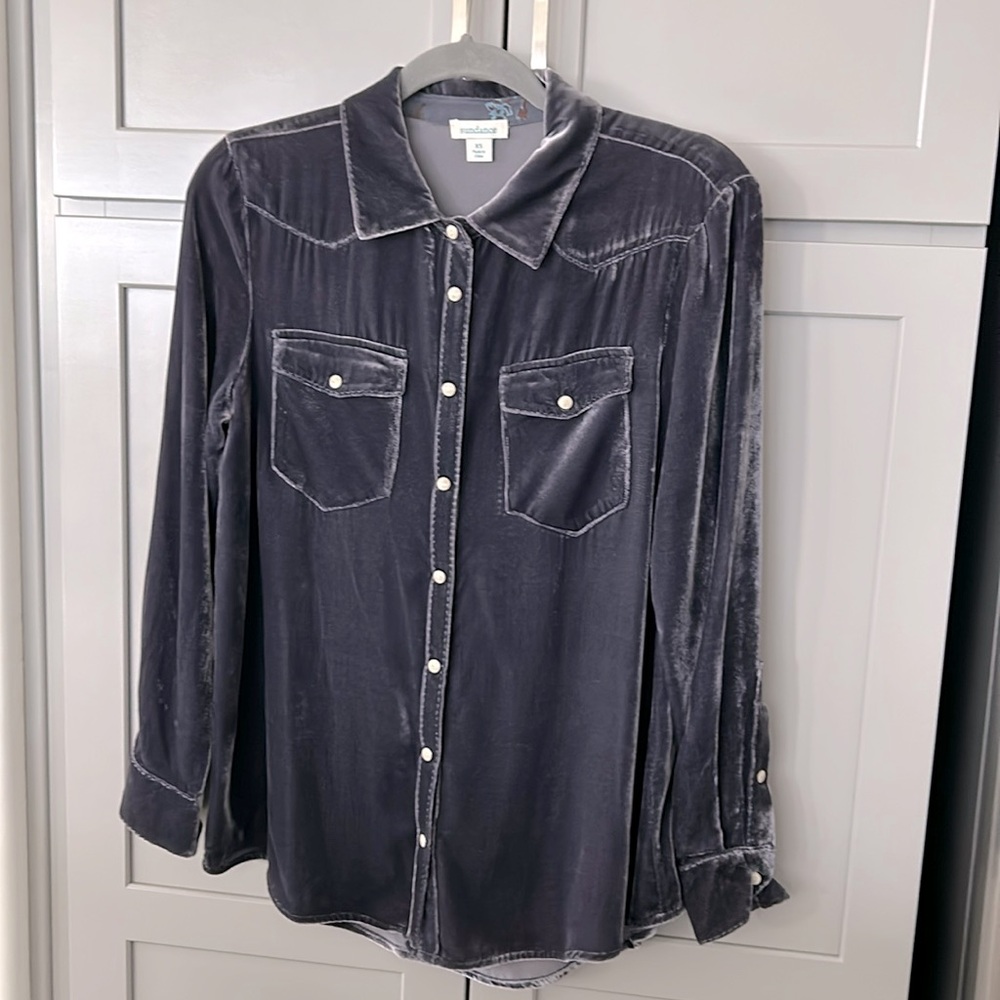 Women velvet shirt